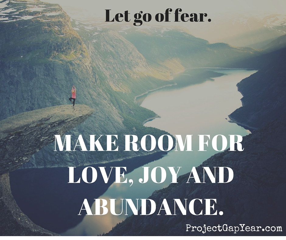 let go of fear, bring abundance
